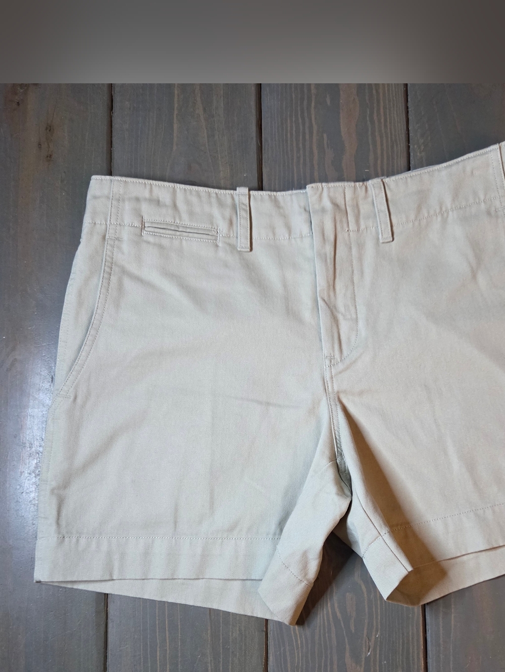 Ralph Lauren Khaki Shorts Women’s Size 4 Classic Chino Flat Front Beige